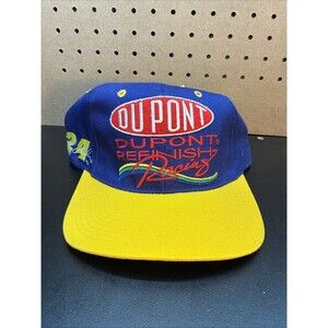 Vintage Jeff Gordon Dupont Refinish Racing Snapback Hat NASCAR 90s